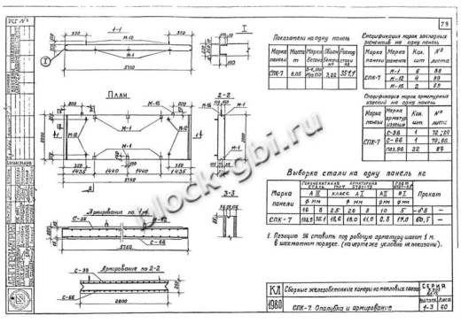 Средняя плита тепловой камеры СПК 7