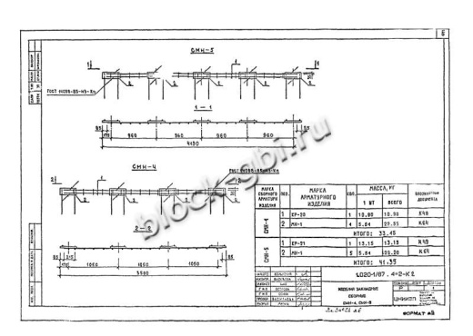 Диафрагма жесткости 1ДП 32.48