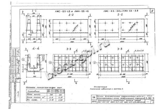 Лоток междушпальный ЛЖН-0.5-1.0