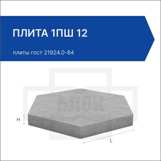 Плита 1ПШ 12