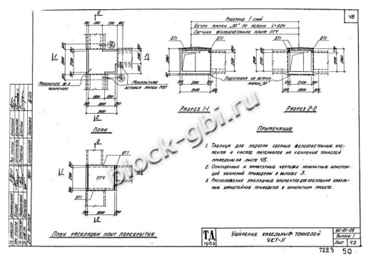 Балка тоннелей БТ 4