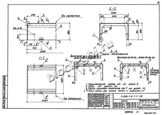Лоток ЛК 300.150.90-3