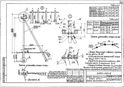 Угловая промежуточная опора УП10-1