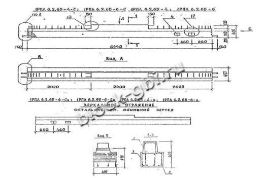 Ригель 1РПЛ 6.2.65-6