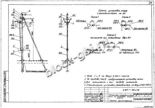 Анкерная концевая опора А10-2