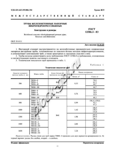 Труба ТН 140-1 Труба ТН 140-1
