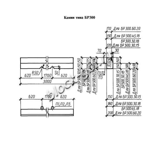 Камень бортовой БР300.60.20